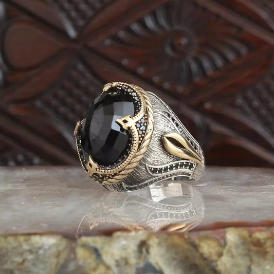 Vintage Black Onyx Ring