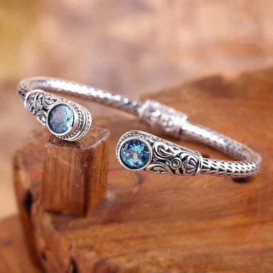 Vintage Blue Topaz Bracelet