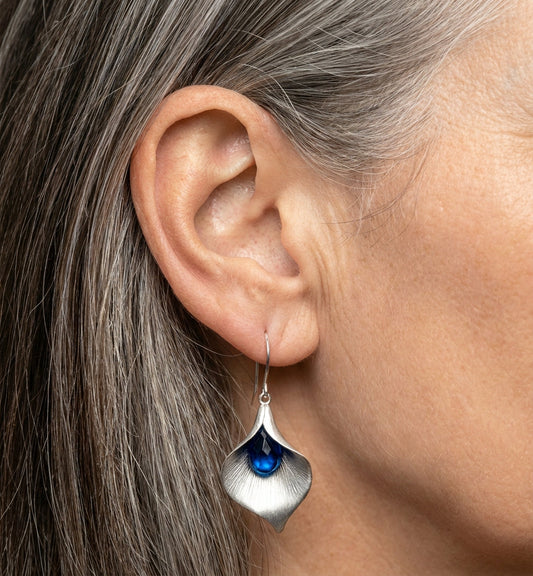 Blue Zircon Earrings