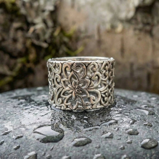 Vintage Bohemian Flower Ring