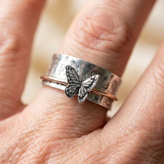 Butterfly Spinner Ring
