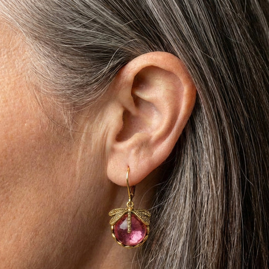 Dragonfly Tourmaline Earrings