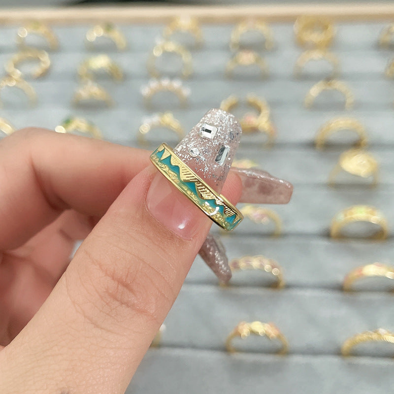 Vintage Emerald Diamond Ring