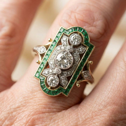 Emerald Diamond Ring