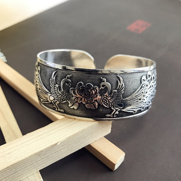 Vintage Floral Cuff Bracelet