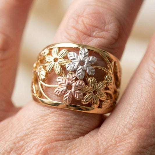 Flower Hollow Ring