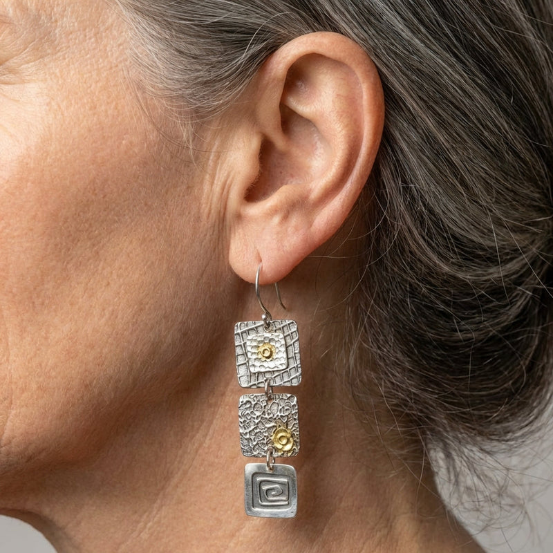 Geometric Dangle Earrings