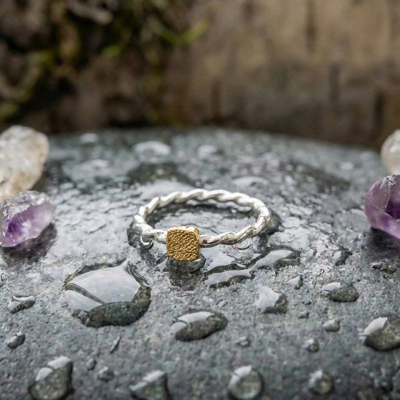 Vintage Gold Ball Ring