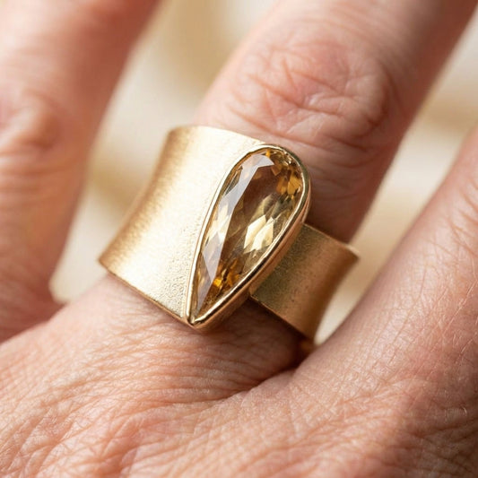 Gold Oval Ring