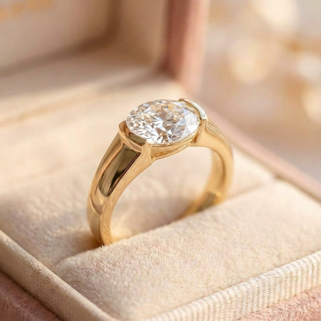 Vintage Gold & Zirconia Ring