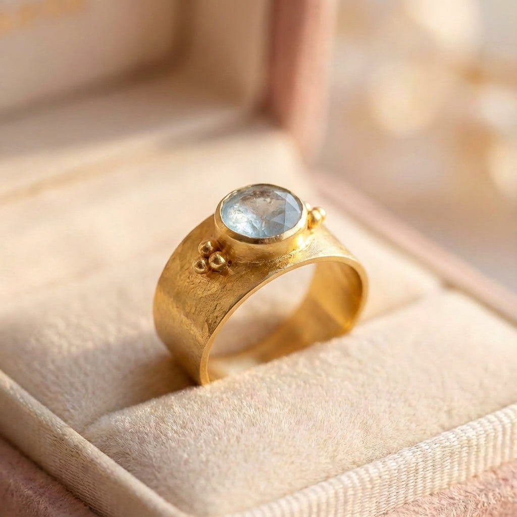 Vintage Golden Moonstone Ring