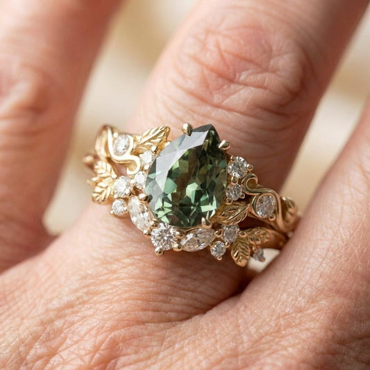 Green Zircon Ring