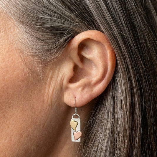 Heart Dangle Earrings