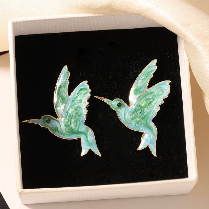 Vintage Hummingbird Earrings