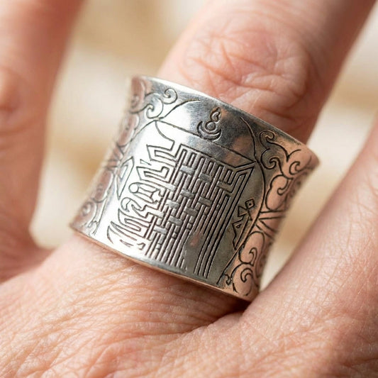 Kalachakra Mantra Ring