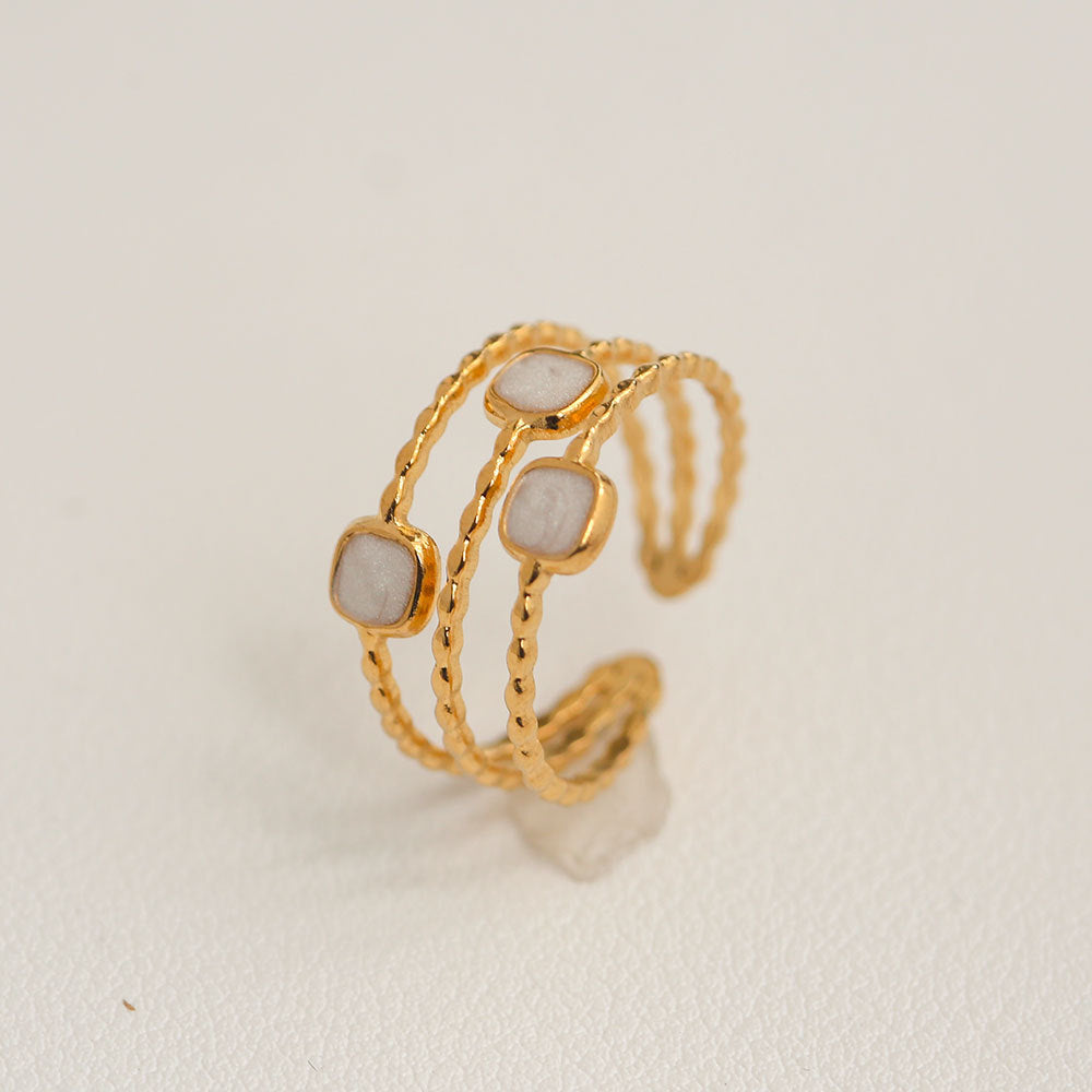 Vintage Pearl Cuff Ring