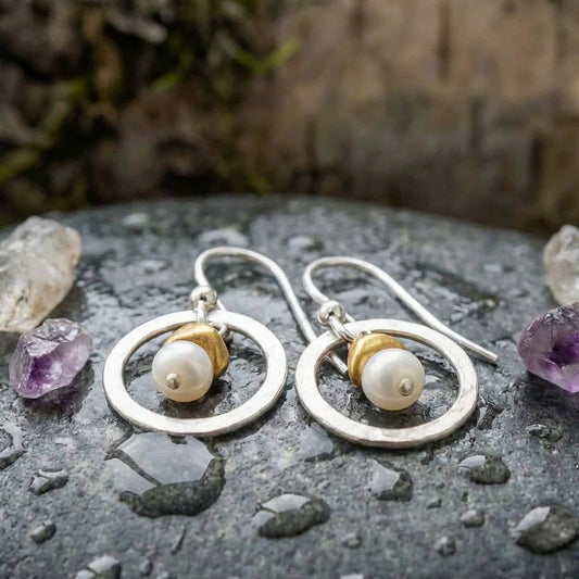 Vintage Pearl Dangle Earrings