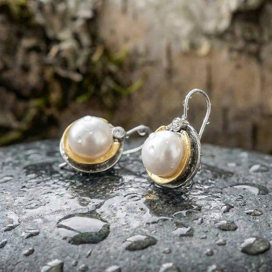 Vintage Pearl Dangle Earrings