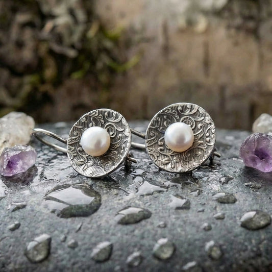 Vintage Pearl Dangle Earrings