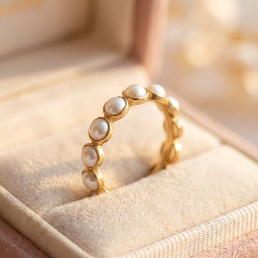 Vintage Pearl Gold Ring