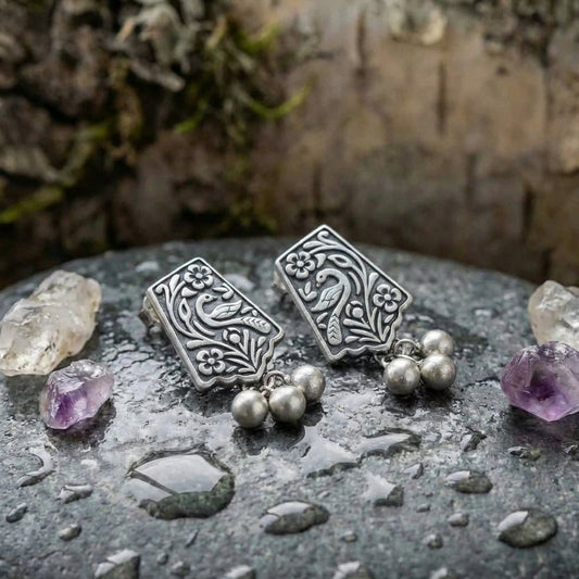 Vintage Phoenix Pearl Earrings