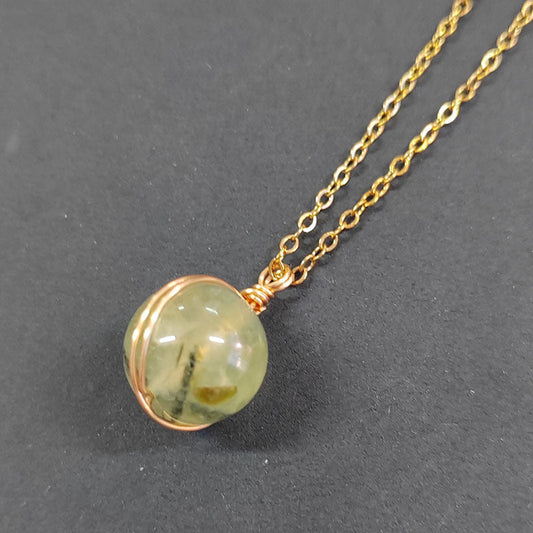 Vintage Prehnite Necklace