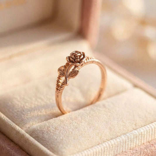 Vintage Rose Blossom Ring