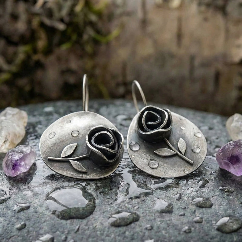 Vintage Rose Earrings