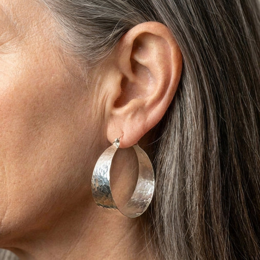 Silver Hoop Earrings
