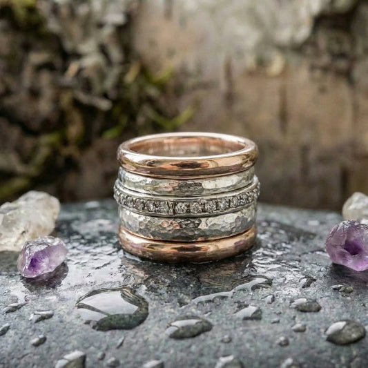 Vintage Silver Stacked Rings