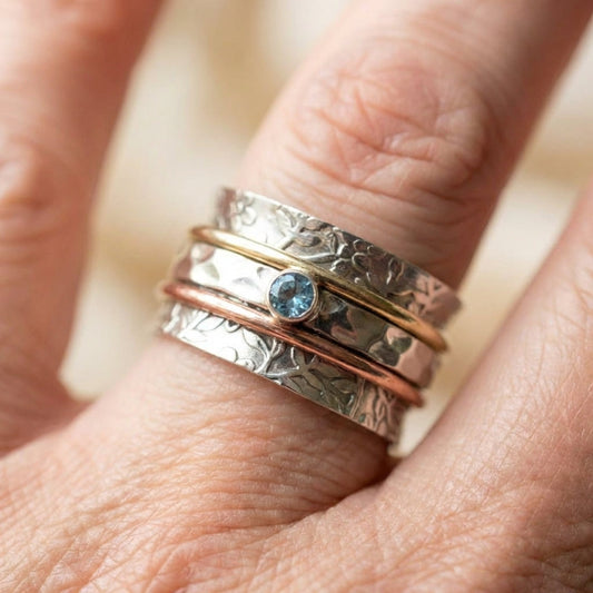 Topaz Spinner Ring