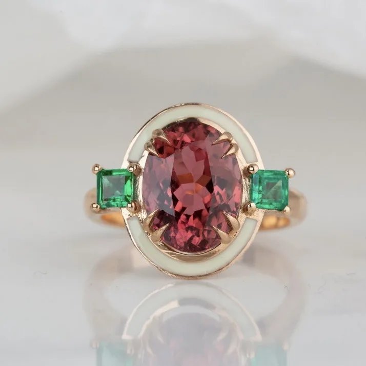 Vintage Tourmaline Statement Ring