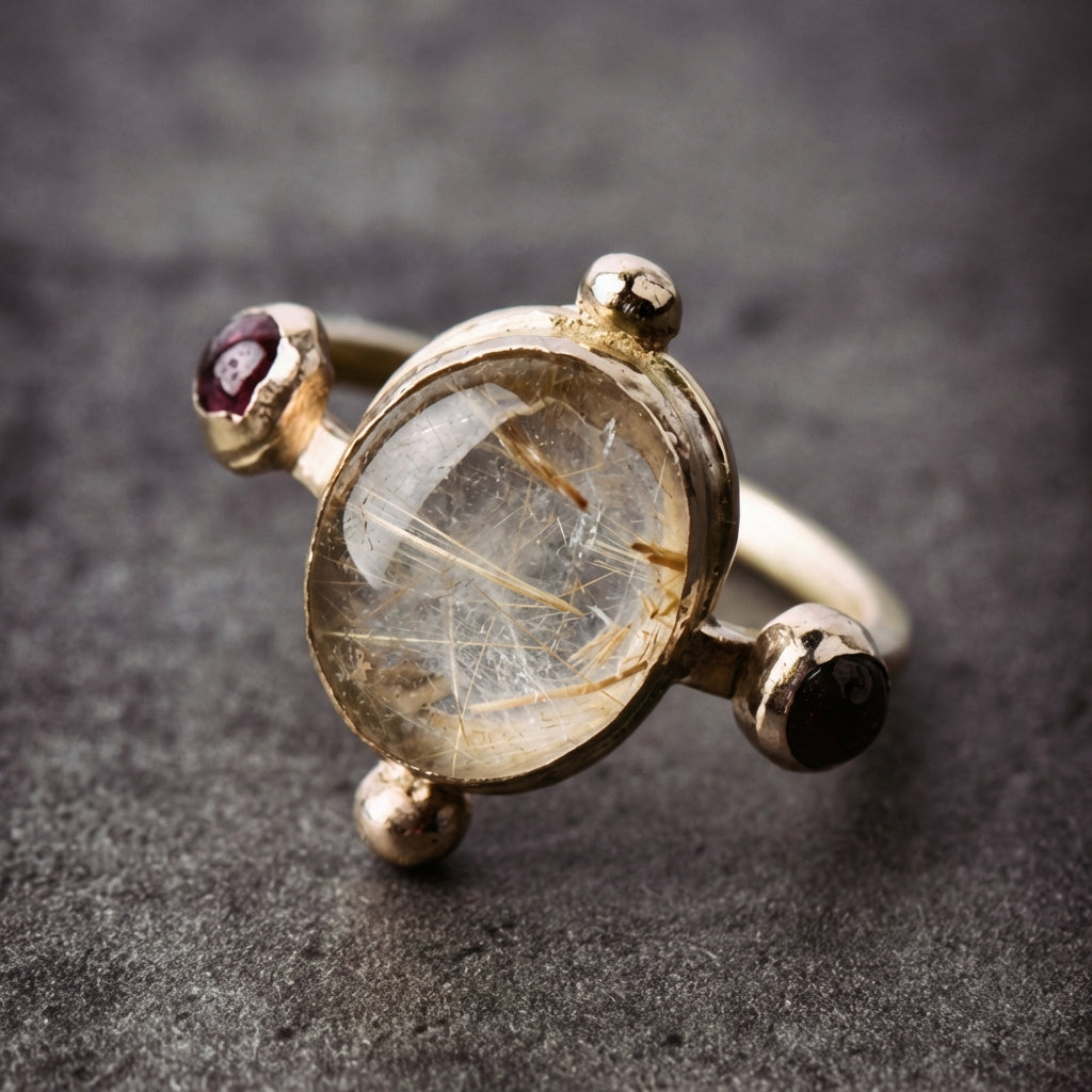 Vintage White Stone Ring