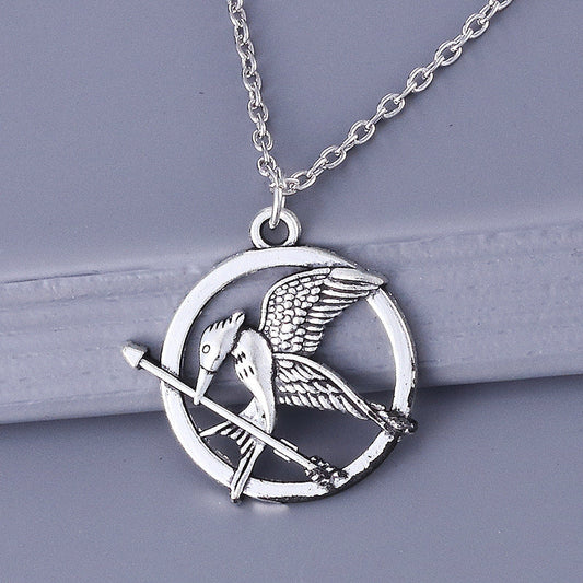 Vintage Winged Bird Necklace