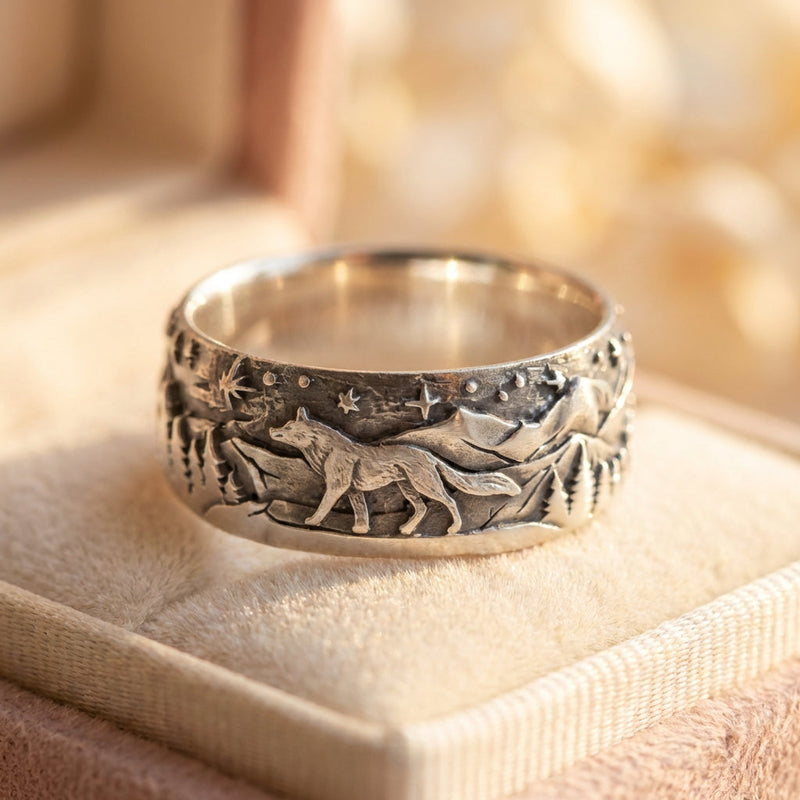 Vintage Wolf Ring