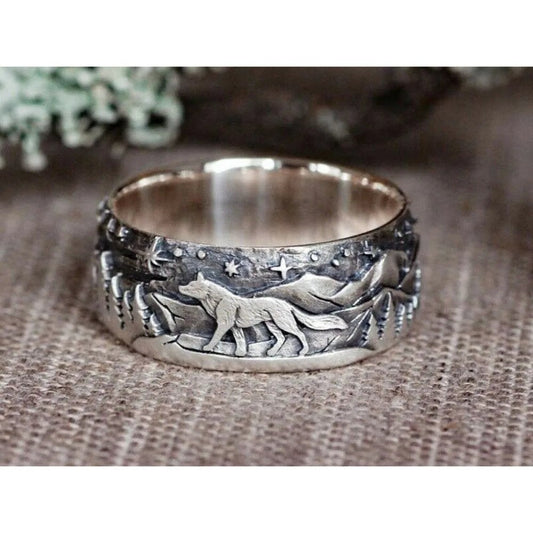 Vintage Wolf Ring