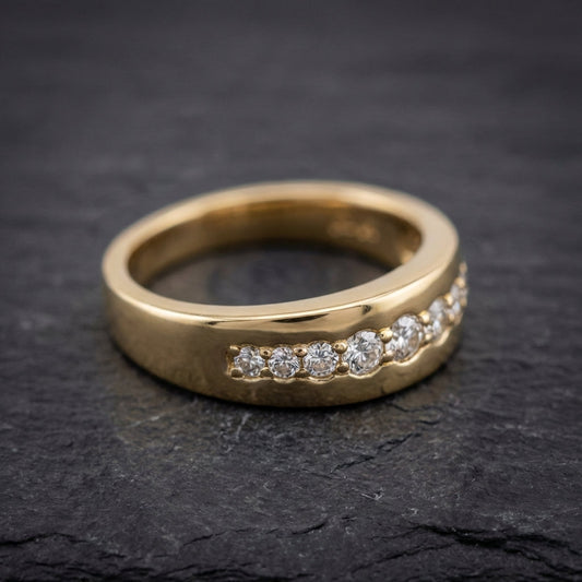Vintage Zirconia Gold Ring