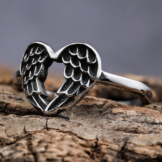 Winged Heart Ring