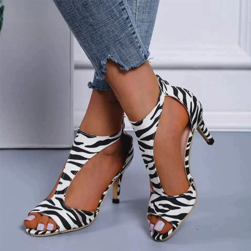 Peep-toe heels
