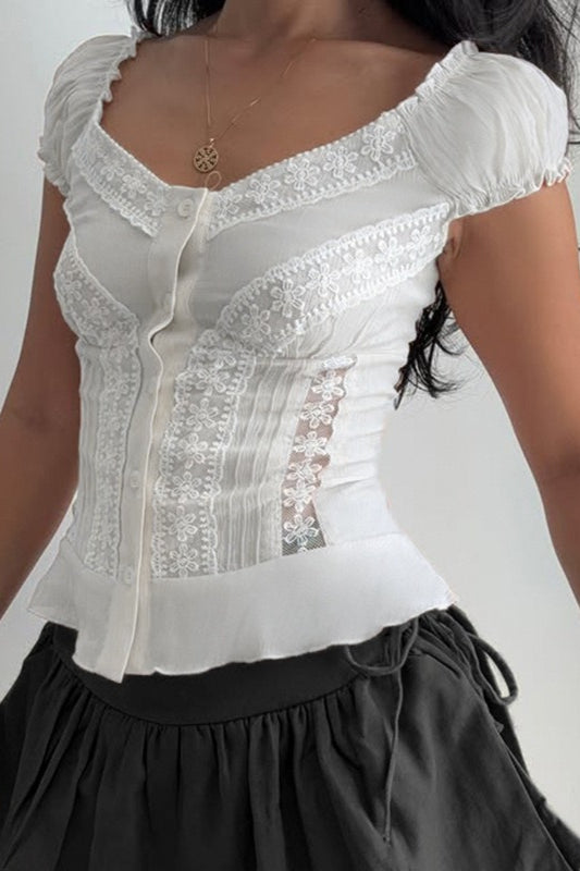 A Vintage Style Top with Delicate Timeless Details