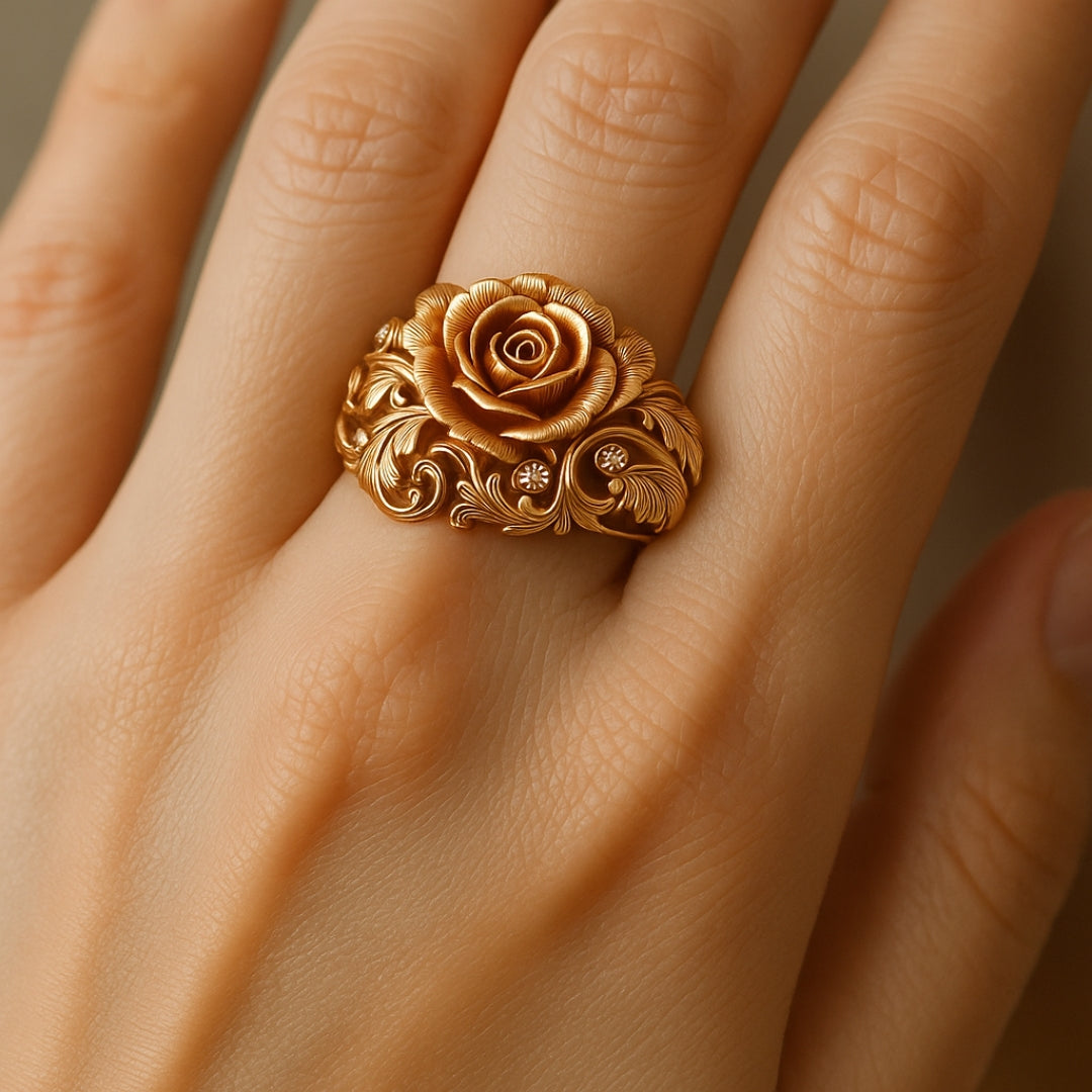 Gold Delicate Artisanal Ring