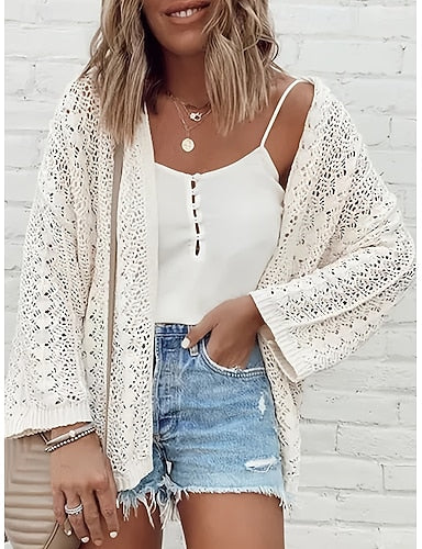 Swimwear Cover Up Rash Guard Swimsuit Ruched Cut Out Vacation Beach Wear Plain V Neck Long Sleeve Bathing Suits