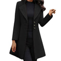 Coat in Italian wool with long sleeves