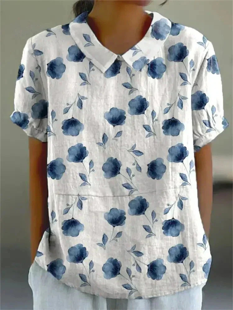 Floral print blouse for women