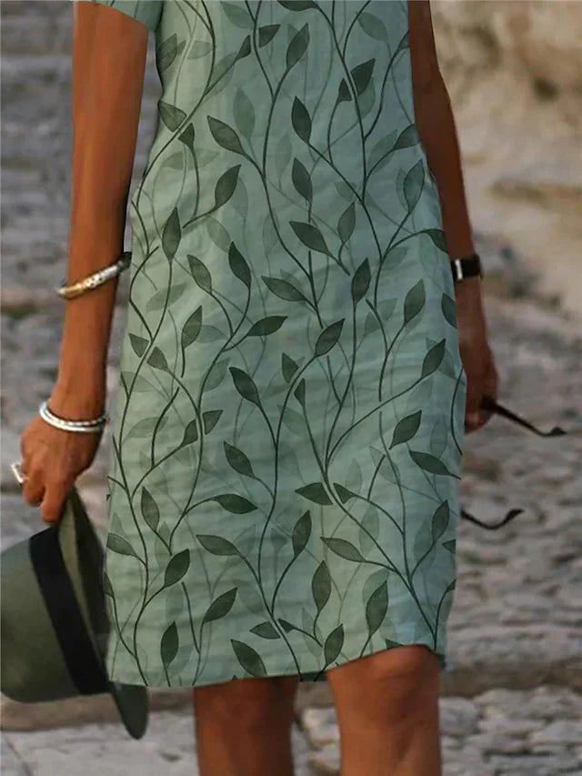 Printed midi dress
