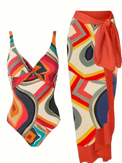 KS | Sexy swimwear with tropical pattern