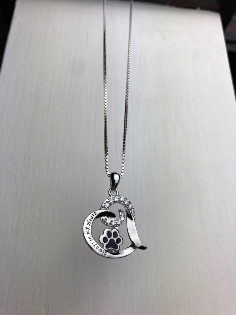 Elegant Dog Memorial Necklace ��� Stainless Steel