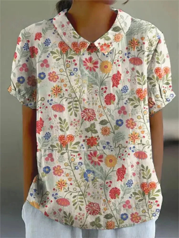 Floral print blouse for women