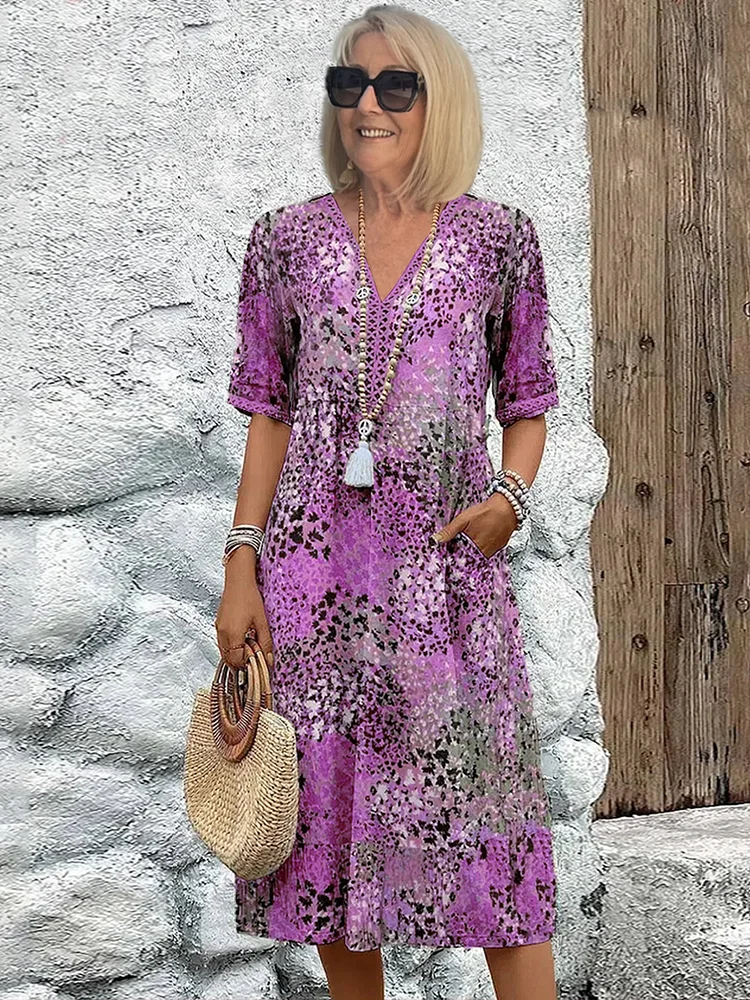 A flattering midi dress for effortless island elegance.