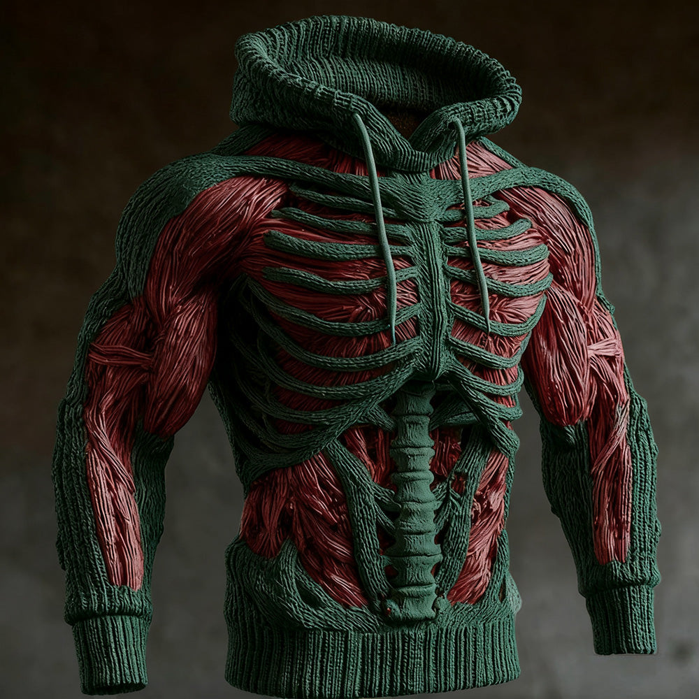 Halloween Anatomy Art Hooded Sweater artswardrobe